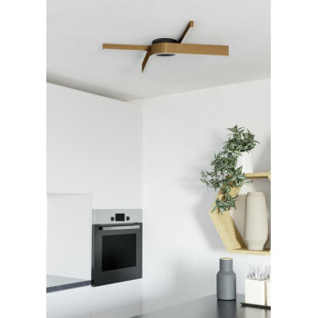 Eglo Folcino-Z fekete-bronz LED mennyezeti lámpa (EG-901863) LED 2 izzós IP20