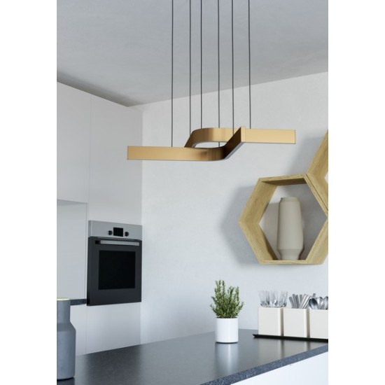 Eglo Folcino-Z fekete-bronz LED függesztett lámpa (EG-901864) LED 2 izzós IP20