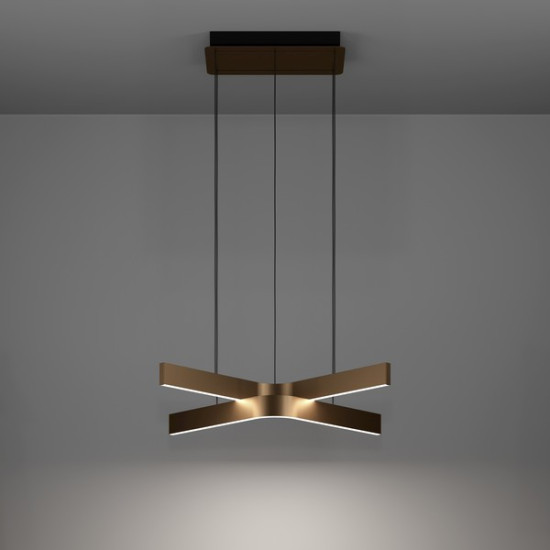 Eglo Folcino-Z fekete-bronz LED függesztett lámpa (EG-901864) LED 2 izzós IP20