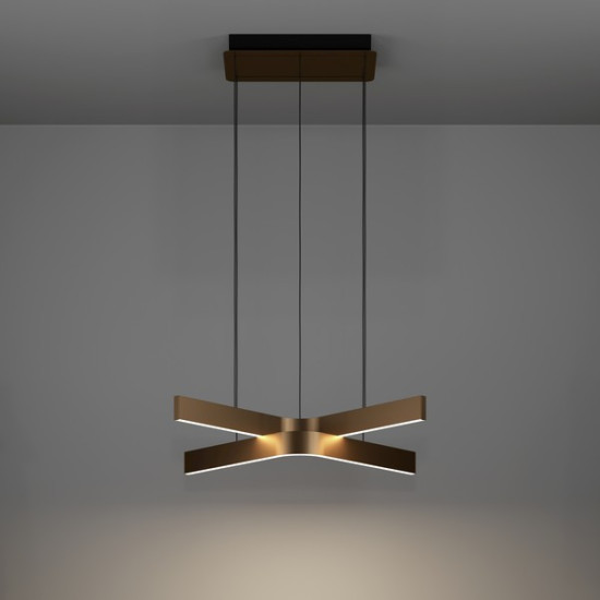 Eglo Folcino-Z fekete-bronz LED függesztett lámpa (EG-901864) LED 2 izzós IP20