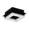 EGLO FRADELO 1 fekete-fekete-átlátszó LED fali lámpa/mennyezeti lámpa (EG-99324) LED 1 izzós IP20