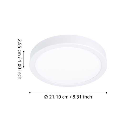 Eglo Fueva 6-Z fehér LED mennyezeti lámpa (EG-901376) LED 1 izzós IP44