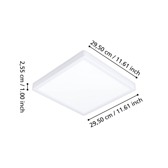 Eglo Fueva 6-Z fehér LED mennyezeti lámpa (EG-901379) LED 1 izzós IP44