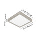 Eglo Fueva 6-Z matt nikkel LED mennyezeti lámpa (EG-901383) LED 1 izzós IP44