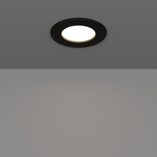 Eglo Fueva 6-Z fekete LED mennyezetbe építhető lámpa szett (EG-901425) LED 3 izzós IP44