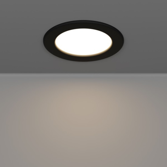 Eglo Fueva 6-Z fekete LED mennyezetbe építhető lámpa (EG-901426) LED 1 izzós IP44