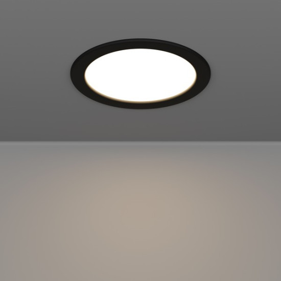 Eglo Fueva 6-Z fekete LED mennyezetbe építhető lámpa (EG-901427) LED 1 izzós IP44