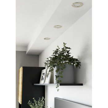 Eglo Fueva 6-Z matt nikkel LED mennyezetbe építhető lámpa szett (EG-901434) LED 3 izzós IP44