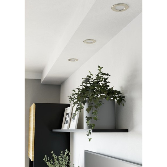 Eglo Fueva 6-Z matt nikkel LED mennyezetbe építhető lámpa szett (EG-901434) LED 3 izzós IP44