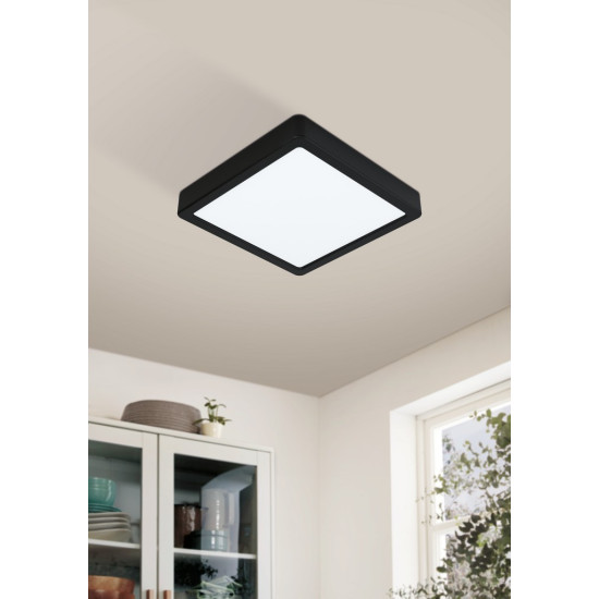 EGLO FUEVA-Z fekete LED mennyezeti lámpa (EG-900109) LED 1 izzós IP44