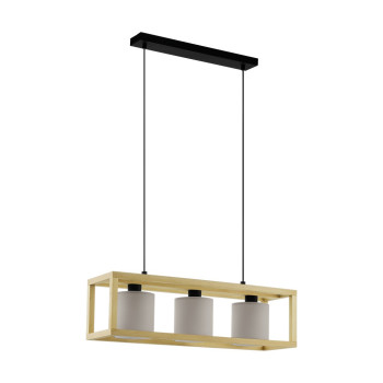 Eglo Granados cappuccino-fehér függesztett lámpa (EG-390108) E27 3 izzós IP20