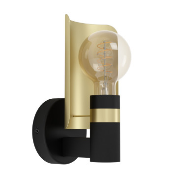 EGLO HAYES fekete - arany LED fali lámpa (EG-900375) E27 2 izzós IP20