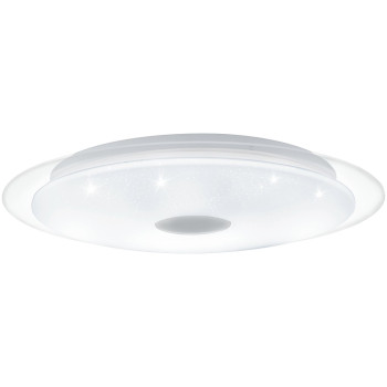 EGLO LANCIANO 1 fehér-átlátszó-fehér-króm LED fali lámpa/mennyezeti lámpa (EG-98324) LED 1 izzós IP20