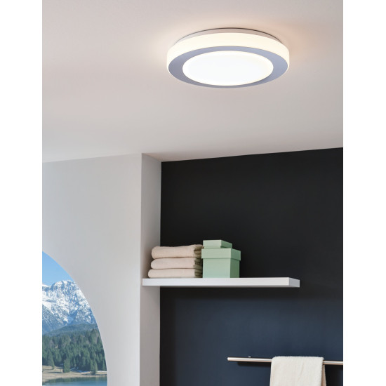EGLO LED CARPI fehér - króm fürdőszobai LED mennyezeti lámpa (EG-95283) LED 3 izzós IP44