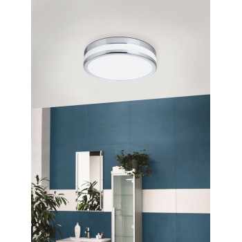 EGLO LED PALERMO króm - lakkozott fehér fürdőszobai LED mennyezeti lámpa (EG-94999) LED 3 izzós IP44