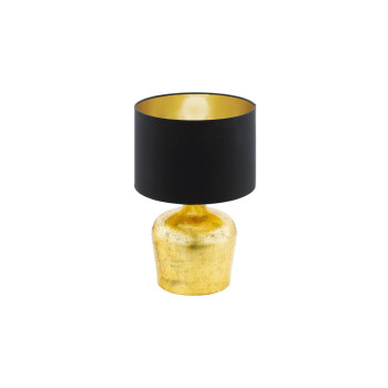 EGLO MANALBA fekete - arany asztali lámpa (EG-95386) E27 1 izzós IP20
