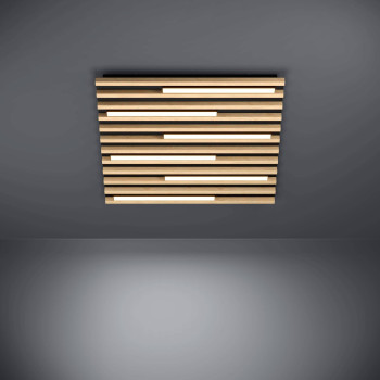 Eglo Marreira fekete-barna LED fali lámpa/mennyezeti lámpa (EG-39898) LED 6 izzós IP20