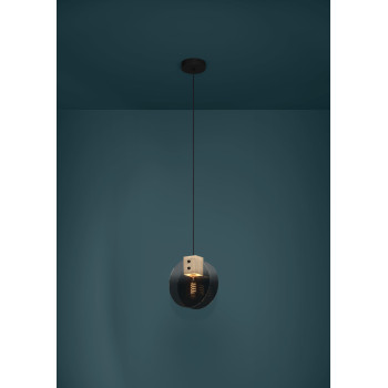 Eglo Millena fekete-szürke függesztett lámpa (EGL-390141) E27 1 izzós IP20