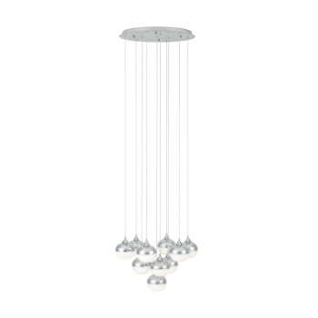 Eglo Mioglia króm-fehér LED függesztett lámpa (EG-39527) LED 10 izzós IP20
