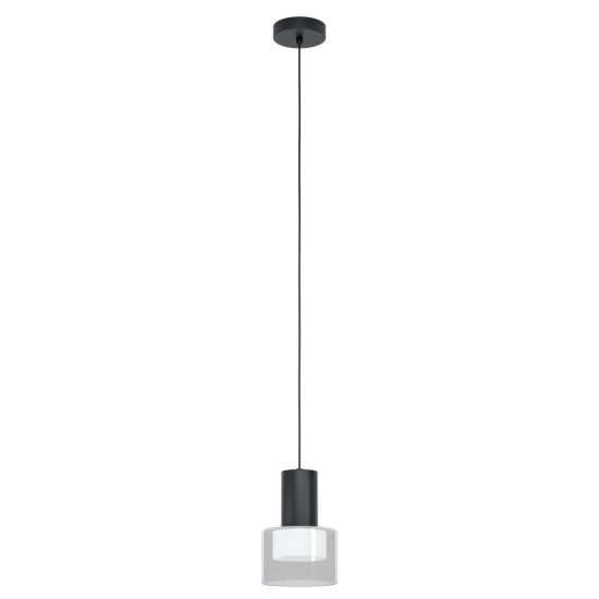 Eglo Molineros fekete-átlátszó függesztett lámpa (EG-39725) GU10 1 izzós IP20