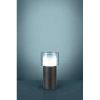 Eglo Molineros fekete-átlátszó asztali lámpa (EGL-39728) GU10 1 izzós IP20