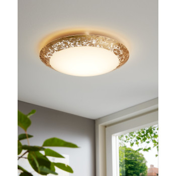 EGLO MONTENOVO fehér-fehér-arany LED fali lámpa/mennyezeti lámpa (EG-98023) LED 3 izzós IP20