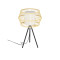 Eglo Monterroso barna-fehér asztali lámpa (EGL-390235) E27 1 izzós IP20