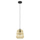 Eglo Montezuelo barna-fekete függesztett lámpa (EG-390152) E27 1 izzós IP20