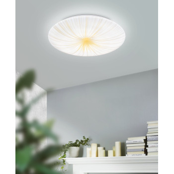 EGLO NIEVES 1 fehér-fehér-arany LED fali lámpa/mennyezeti lámpa (EG-900498) LED 1 izzós IP20