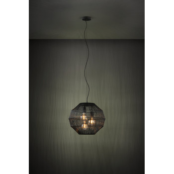 Eglo Orbetello fekete függesztett lámpa (EG-390065) E27 3 izzós IP20
