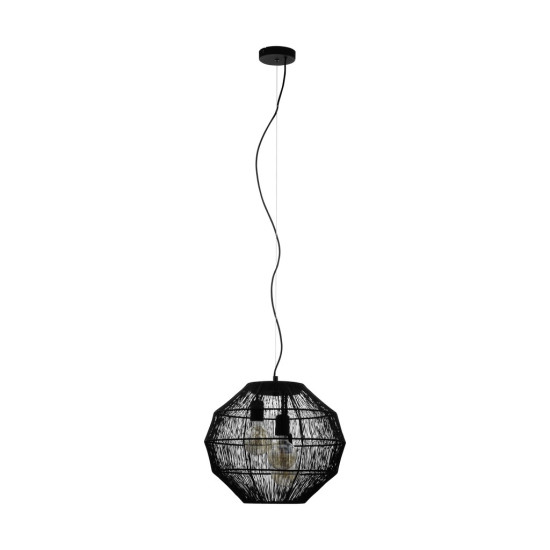 Eglo Orbetello fekete függesztett lámpa (EG-390065) E27 3 izzós IP20