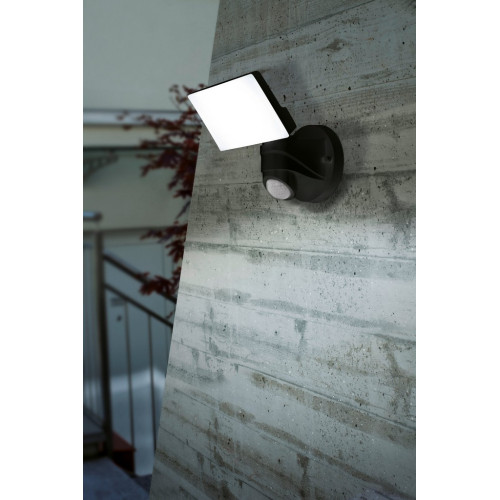 Eglo Pagino fekete-fehér LED mozgásérzékelős kültéri fali lámpa (EG-98178) LED 1 izzós IP44