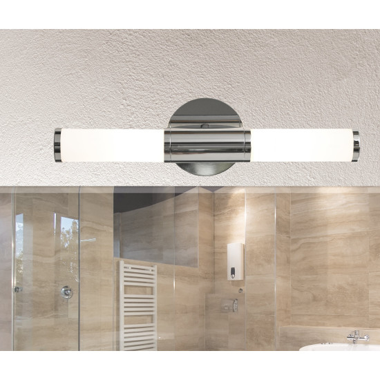 EGLO PALMERA króm - fehér LED fali lámpa (EG-87219) E14 2 izzós IP44