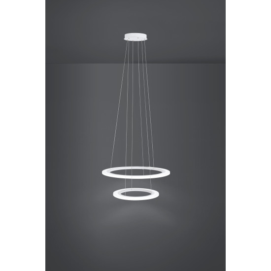 Eglo Penaforte fehér LED függesztett lámpa (EG-39273) LED 2 izzós IP20