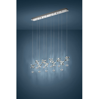 Eglo Pianopoli króm-átlátszó LED függesztett lámpa (EG-93663) LED 10 izzós IP20