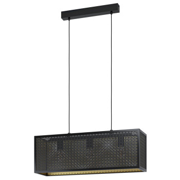 EGLO SALLICANO fekete függesztett lámpa (EG-43559) E27 3 izzós IP20