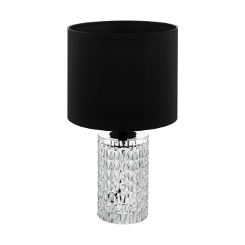 Eglo Sapuara fekete-átlátszó asztali lámpa (EGL-39979) E27 1 izzós IP20