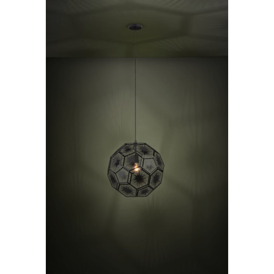 Eglo Skoura 1 fekete függesztett lámpa (EG-39619) E27 1 izzós IP20
