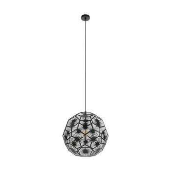 Eglo Skoura 1 fekete függesztett lámpa (EG-39619) E27 1 izzós IP20