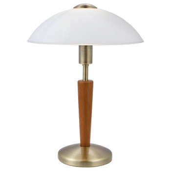 EGLO SOLO 1 bronz - dió asztali lámpa (EG-87256) E14 1 izzós IP20