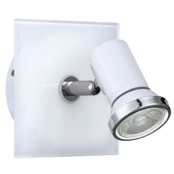 EGLO TAMARA 1 fehér - króm fürdőszobai LED fali lámpa (EG-95993) GU10 1 izzós IP44