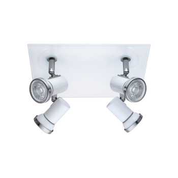EGLO TAMARA 1 fehér - króm fürdőszobai LED mennyezeti lámpa (EG-95995) GU10 4 izzós IP44