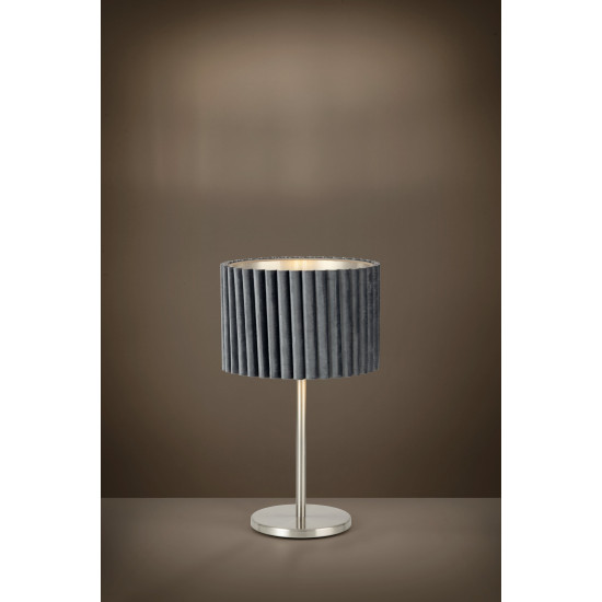 Eglo Tamaresco szürke-nikkel asztali lámpa (EGL-39775) E27 1 izzós IP20