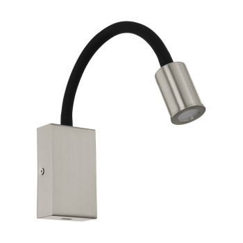 EGLO TAZZOLI mattnikkel-fekete LED fali lámpa (EG-96567) LED 1 izzós IP20