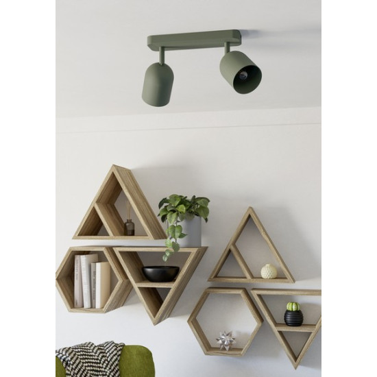 Eglo Tilston zöld mennyezeti spotlámpa (EG-44133) E14 2 izzós IP20