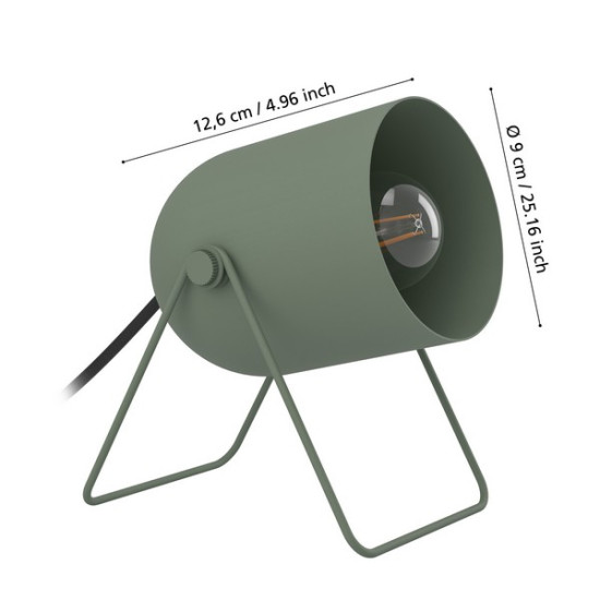 Eglo Tilston zöld asztali lámpa (EG-44136) E14 1 izzós IP20