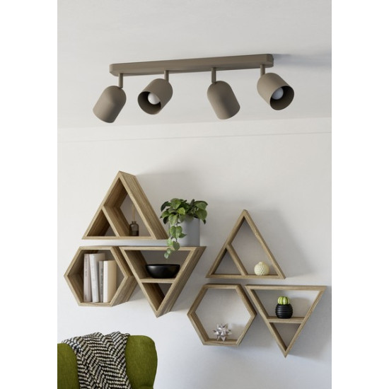 Eglo Tilston homokszínű mennyezeti spotlámpa (EG-44164) E14 4 izzós IP20