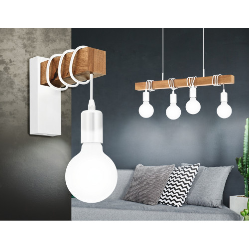 EGLO TOWNSHEND fehér-barna függesztett lámpa (EG-33164) E27 4 izzós IP20