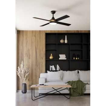 EGLO TRINIDAD fekete LED mennyezeti ventilátoros lámpa (EG-35118) LED 1 izzós IP20