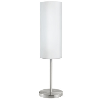 EGLO TROY 3 matt nikkel-fehér asztali lámpa  (EG-85981) E27 1 izzós IP20